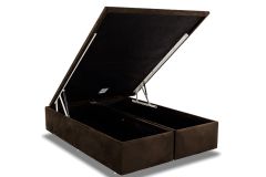 Cama Box Baú Universal Suede Brown - Ortobom - -  Box Baú King Size - 1,93x2,03x0,35 - Bipartida