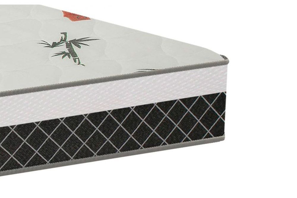 Conjunto Box: Colchão Plumatex Ortopédico Falcon Ultra Firme + Cama Box Nobuck Nero Black