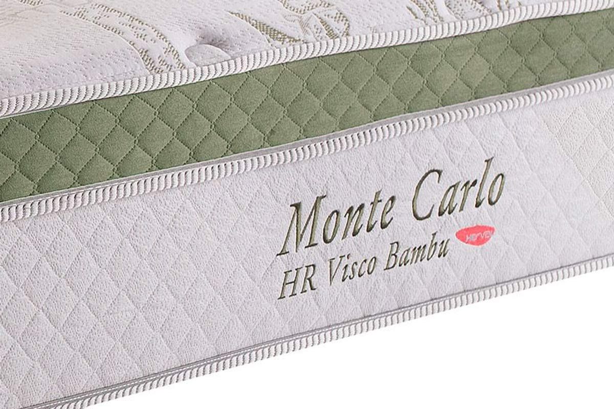 Conjunto Box - Colchão Herval Molas Ensacadas MasterPocket Monte Carlo HR Visco + Cama Box Courano Bianco