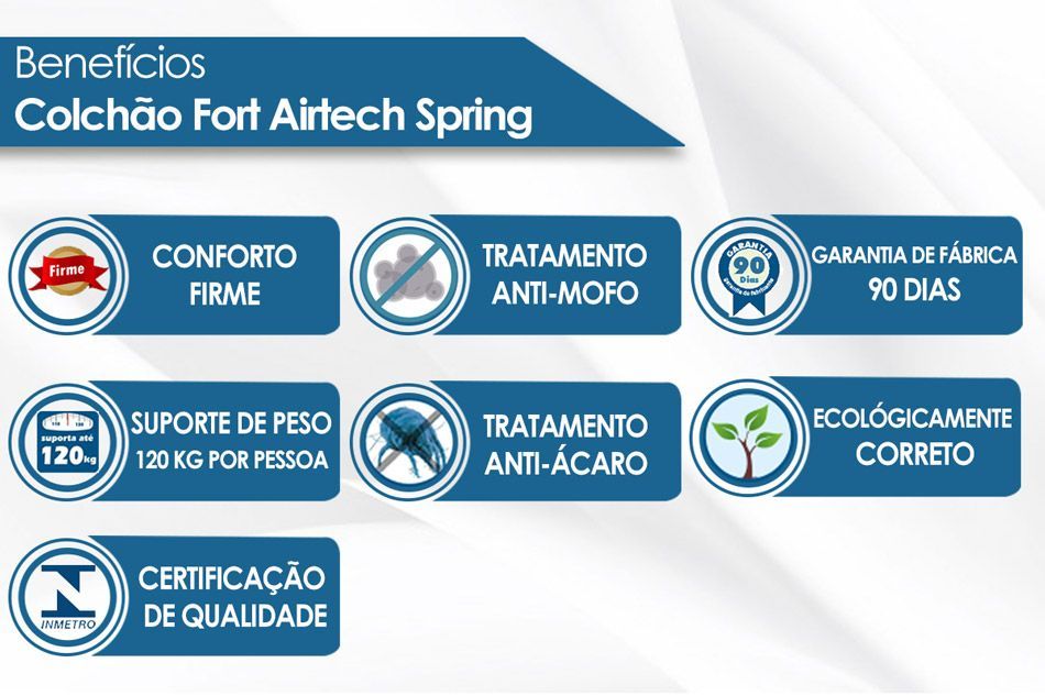 Cama Box Baú: Colchão Molas Ensacadas Ortobom SuperPocket Fort Airtech Spring + Base CRC Suede Clean