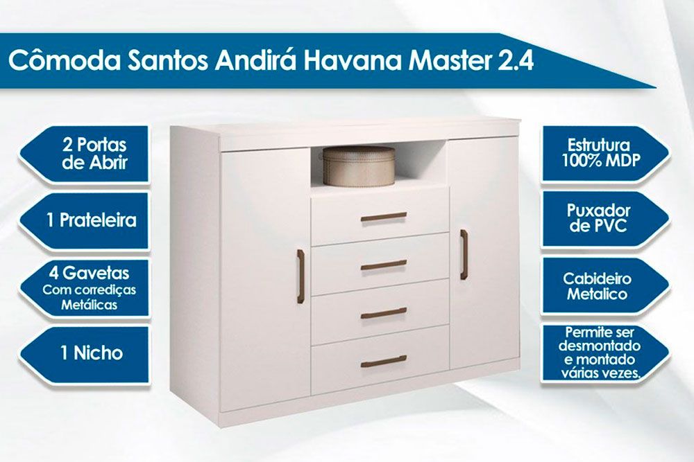 Quarto Casal Santos Andirá Imaginare/ Havana Master QC89