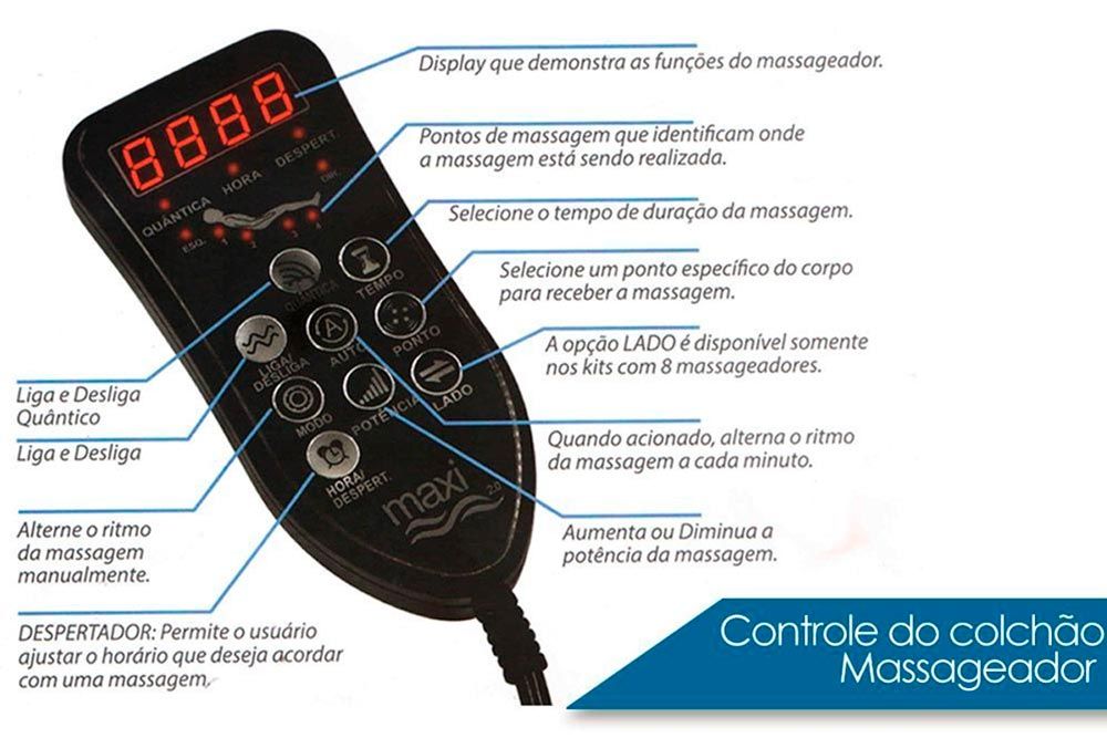 Conjunto Colchão Anjos Confort Magnético c/Massagem+Cama Baú