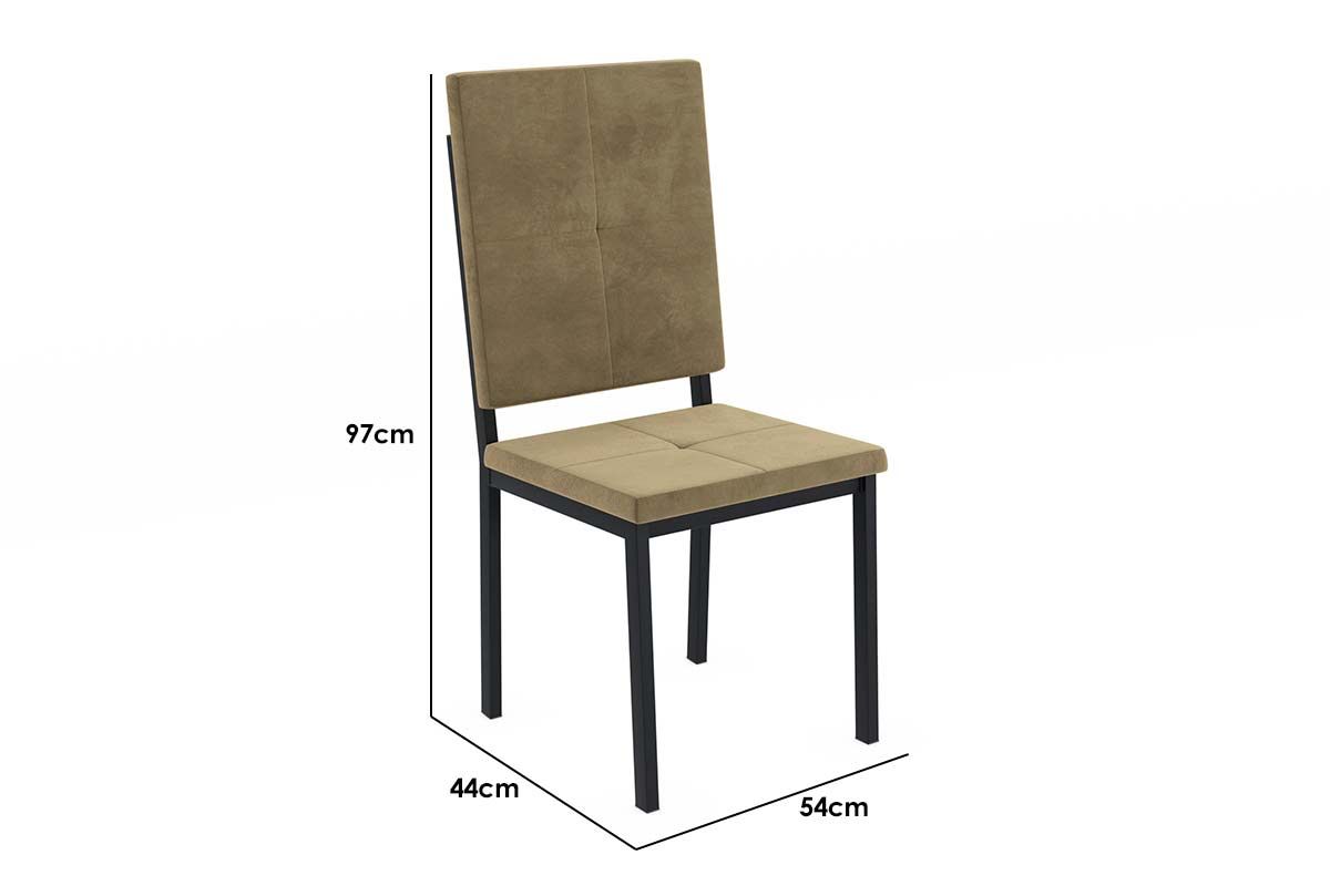 Cadeira Sala de Jantar Dalian 2C126 Kit 4 Un - Kappesberg